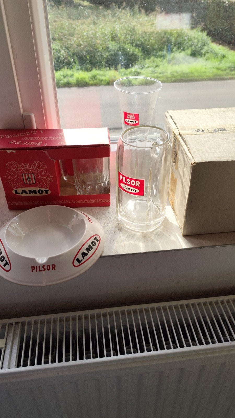 lampe en verre, Collections, Enlèvement, Comme neuf, Verre à bière