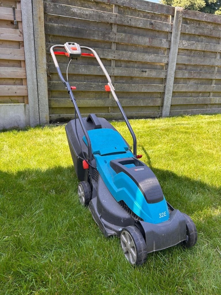 Grasmachine Gardena, Tuin en Terras, Ophalen, Cirkelmaaier, Gebruikt, Elektrische grasmaaier