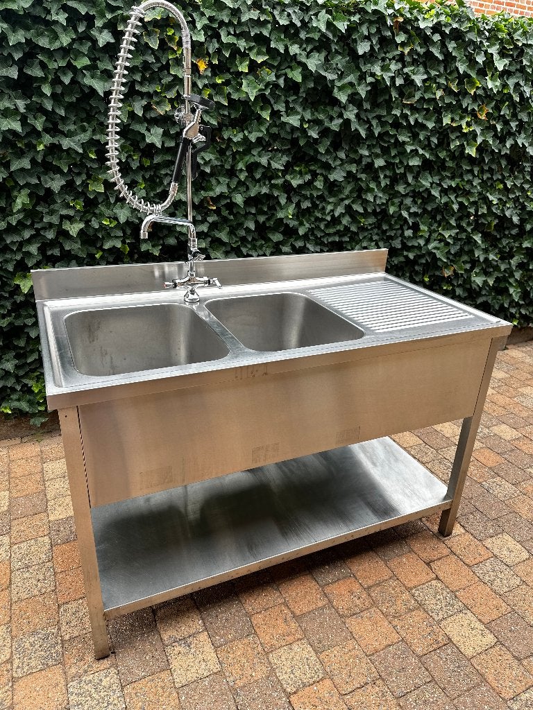 Inox wastafel, Doe-het-zelf en Bouw, Sanitair, Ophalen, Inox, Wastafel