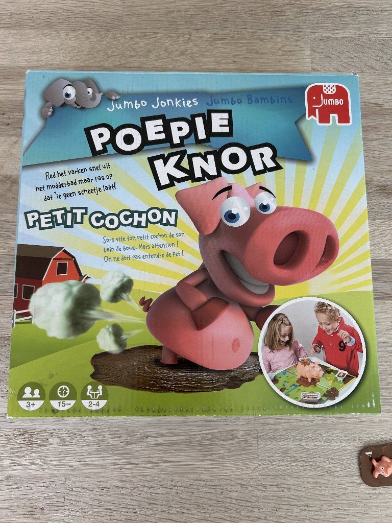 Poepie knor gezelschapsspel, Een of twee spelers, Ophalen, Gebruikt, JUMBO