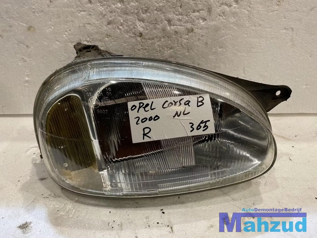OPEL CORSA B Rechts koplamp 1994-1999, Auto-onderdelen, Verlichting, Opel, Gebruikt