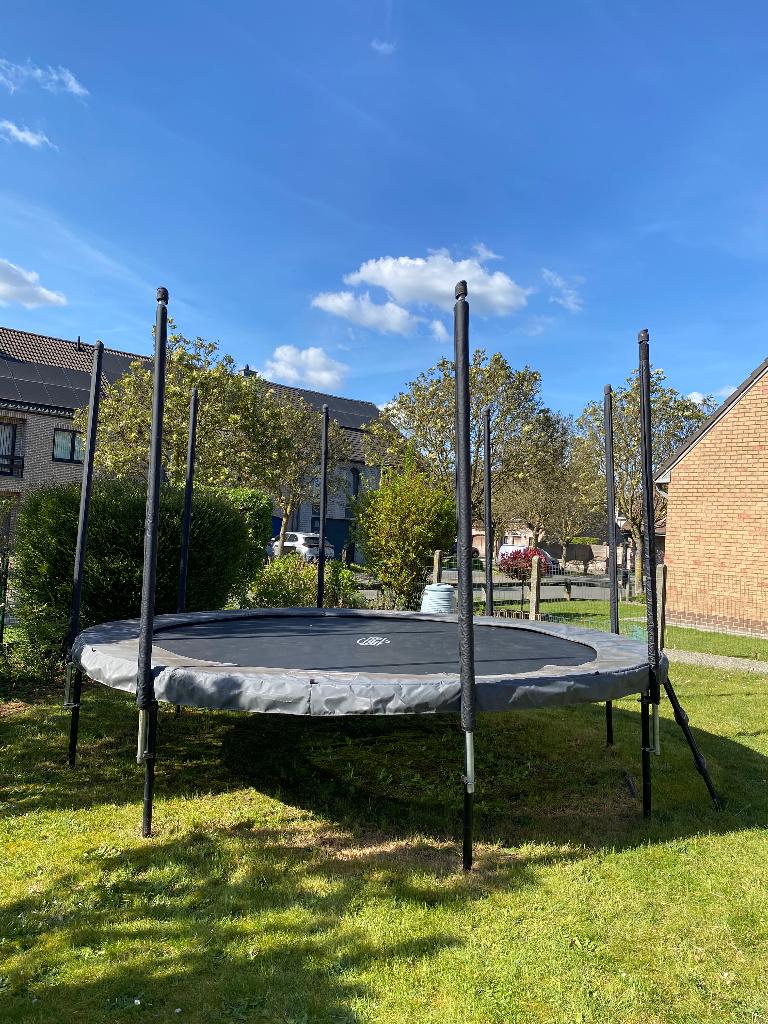Trampoline Berg Champion Grey 380 cm, Ophalen, Gebruikt