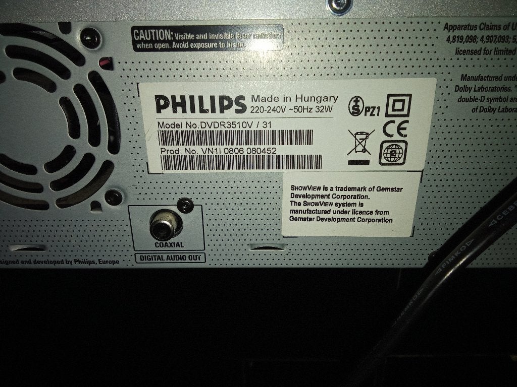 Philips DVDR3510V DVD Recorder + VHS Videorecorder+remote, Audio, Tv en Foto, Ophalen of Verzenden, Zo goed als nieuw, Dvd-recorder