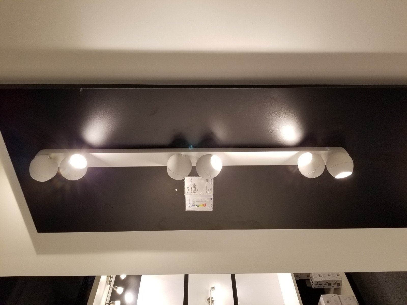 Spots de plafond sur rail en lirio argenté (neuf) -32% PROMO, Enlèvement, Métal, GU10