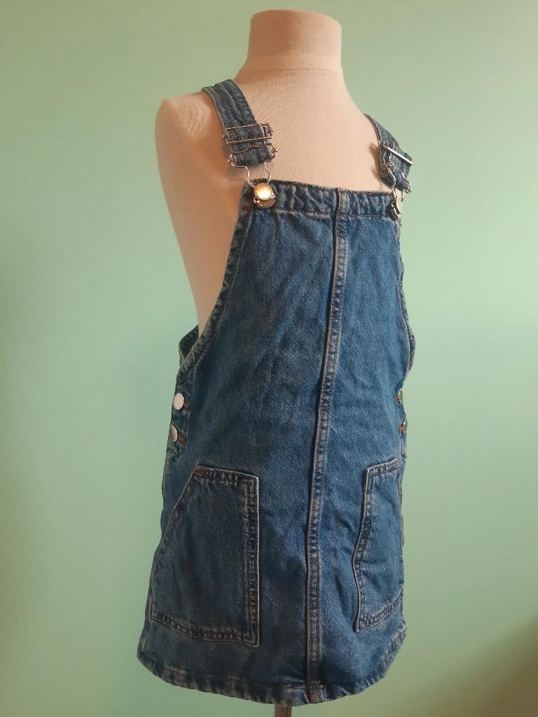 salopette in jeans, maat 7 jaar, Robe ou Jupe, Enlèvement ou Envoi, MNG, Utilisé