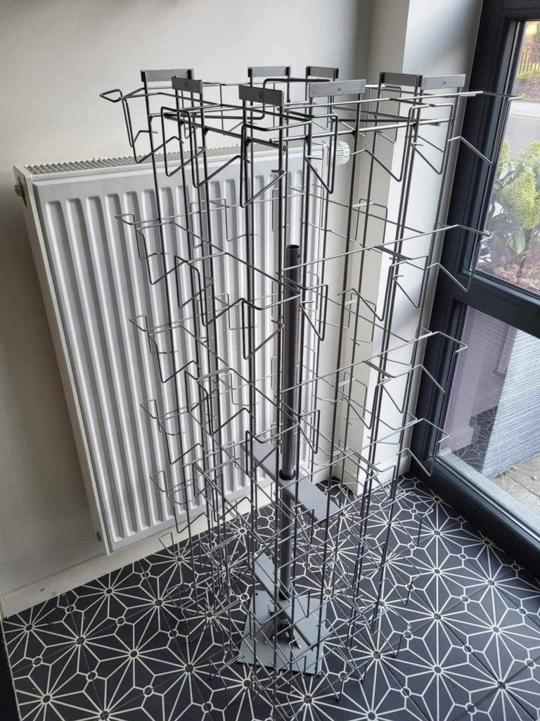 Groimot Draaiend kaartenrek/boekenrekje, Doe-het-zelf en Bouw, Kratten en Dozen, Ophalen, Overige typen, Zo goed als nieuw, 50 cm of meer