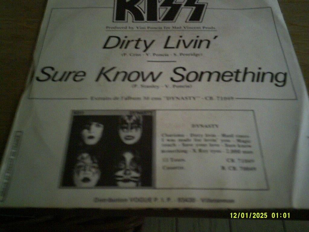 Kiss - Sure Know Something/ vinyl singel -1979., Cd's en Dvd's, Vinyl | Hardrock en Metal, 7 inch, Ophalen of Verzenden, 1970 - 1979