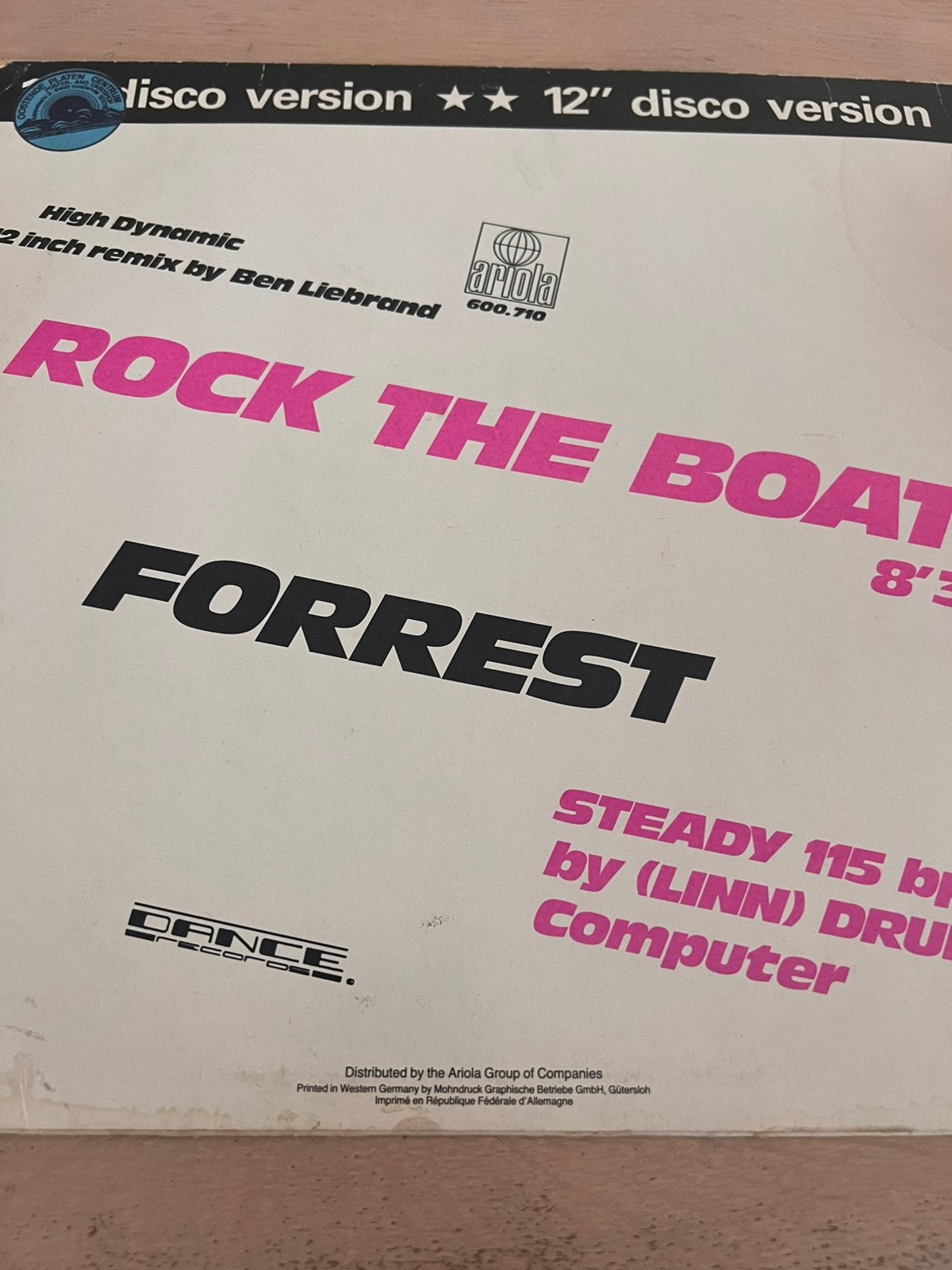 Rock the boat - forrest, Cd's en Dvd's, Vinyl | Dance en House, Ophalen of Verzenden, Zo goed als nieuw, Disco