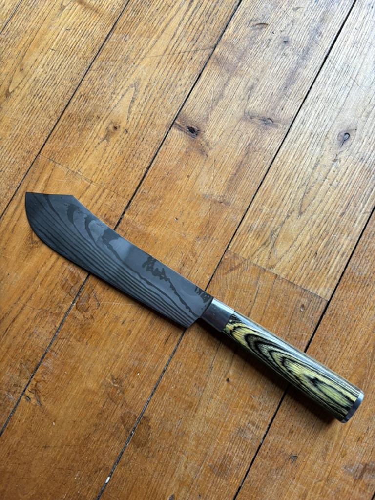 Couteau de cuisine japonais vintage, design unique, Enlèvement ou Envoi