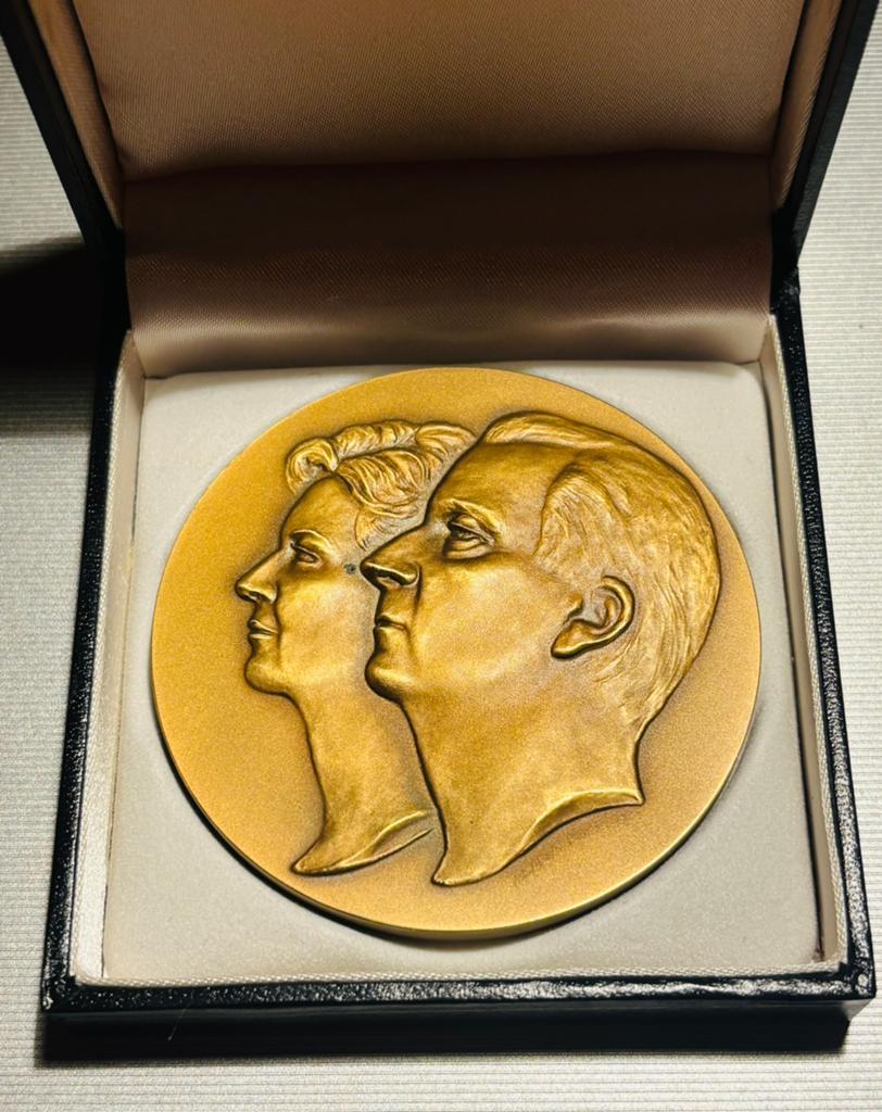 Médaille commémorative Albert & Paola, Collections, Enlèvement ou Envoi, Comme neuf, Autres types
