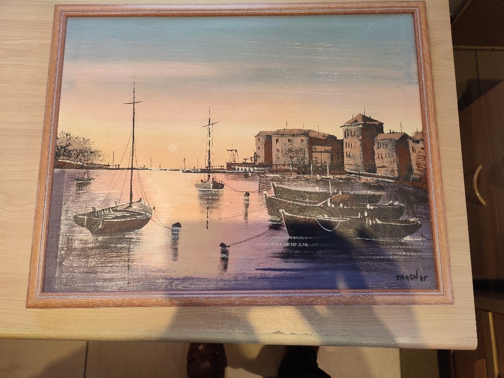schilderij Joegoslavië, Ophalen, Gesigneerd