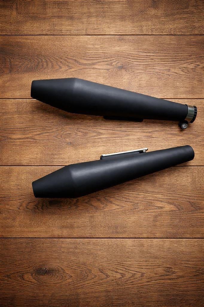 Zwarte Megaphone Dempers – Per Paar - Bieden oke, Motoren, Verzenden