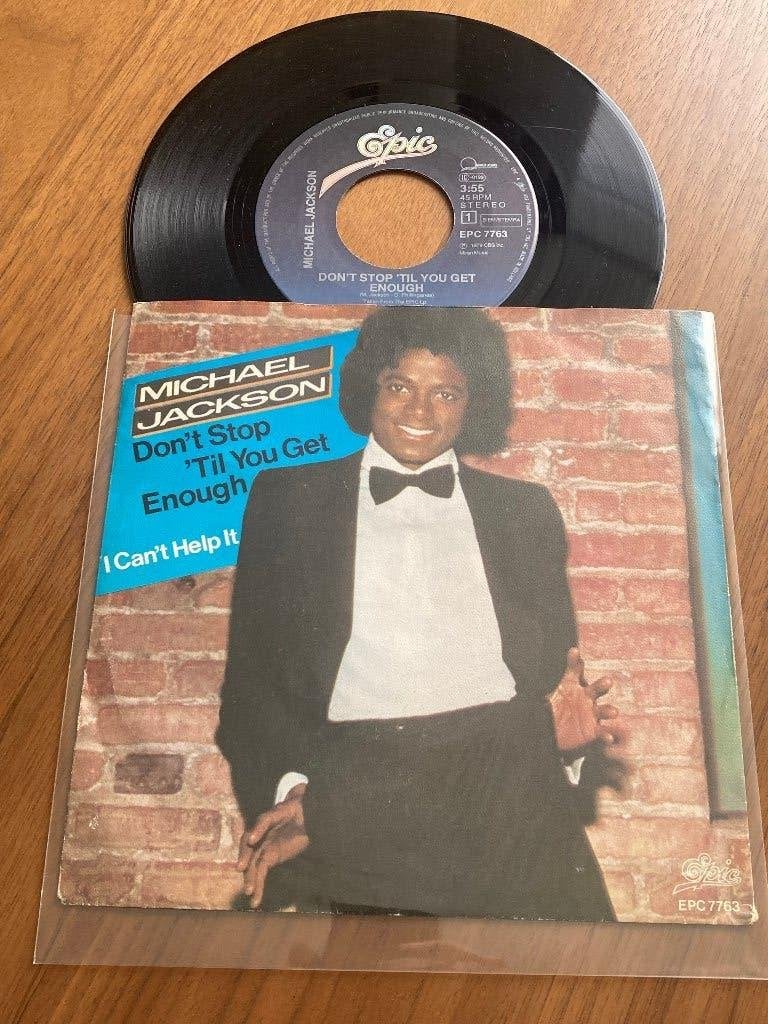 Michael Jackson – Don't Stop 'Til You Get Enough, Housse de protection extérieure, Enlèvement ou Envoi, 7 inch