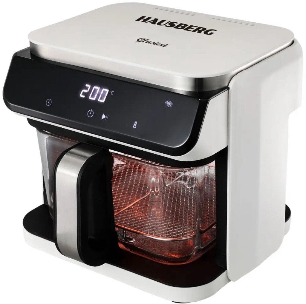 Hausberg Airfryer 6,5 L, met glazen mand, gratis verzending!, Envoi, Neuf, Friteuse à air XXL, 1500 grammes ou plus