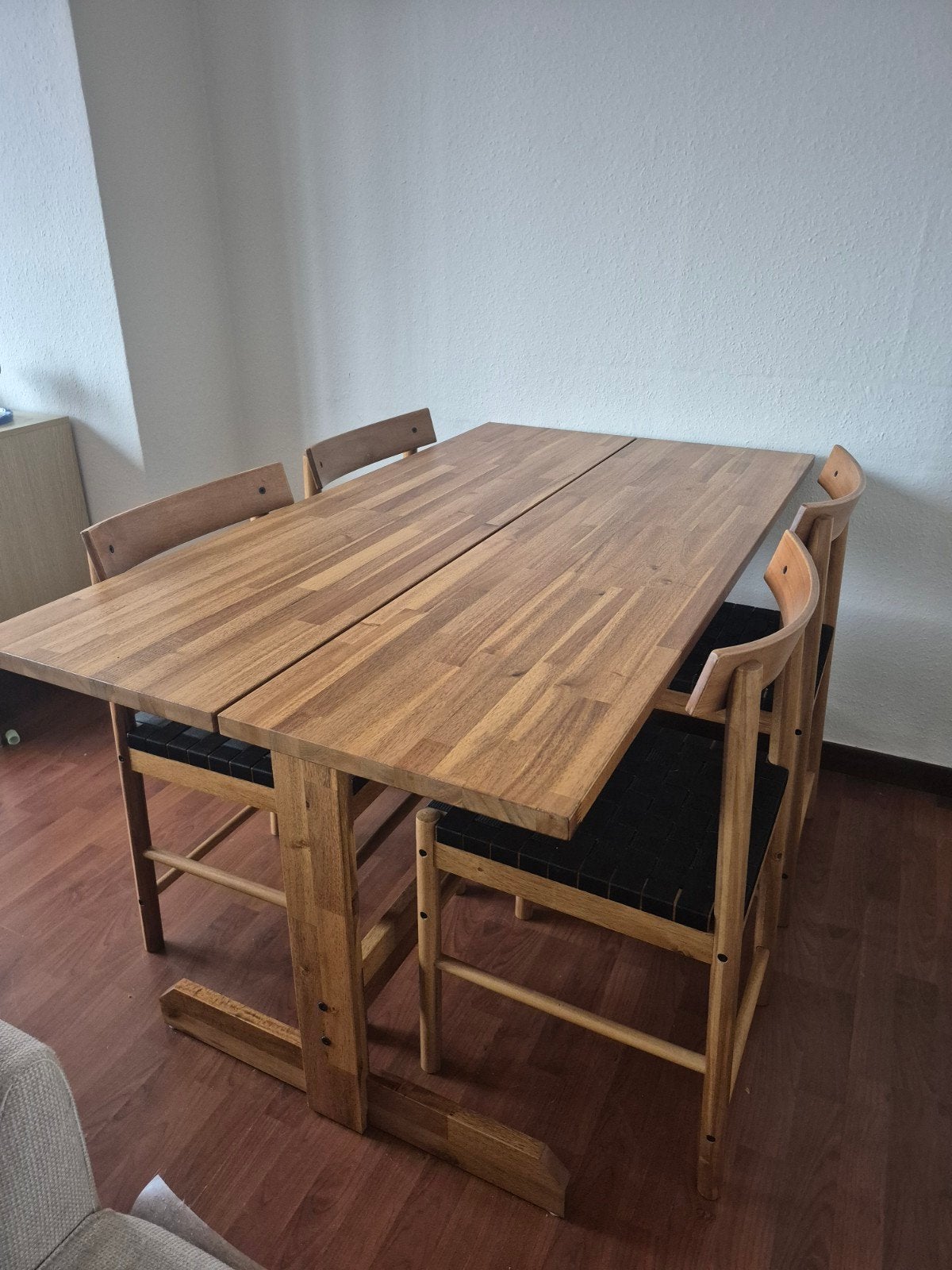 Table NACKANÄS & chaises, Maison & Meubles, Enlèvement, Utilisé