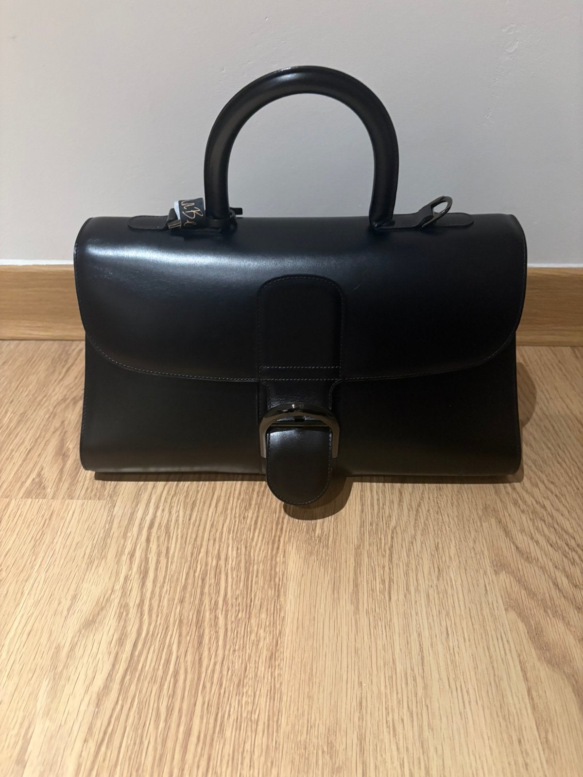 Delvaux east west brilliant, Handtassen en Accessoires, Verzenden, Zwart, Zo goed als nieuw, Leer