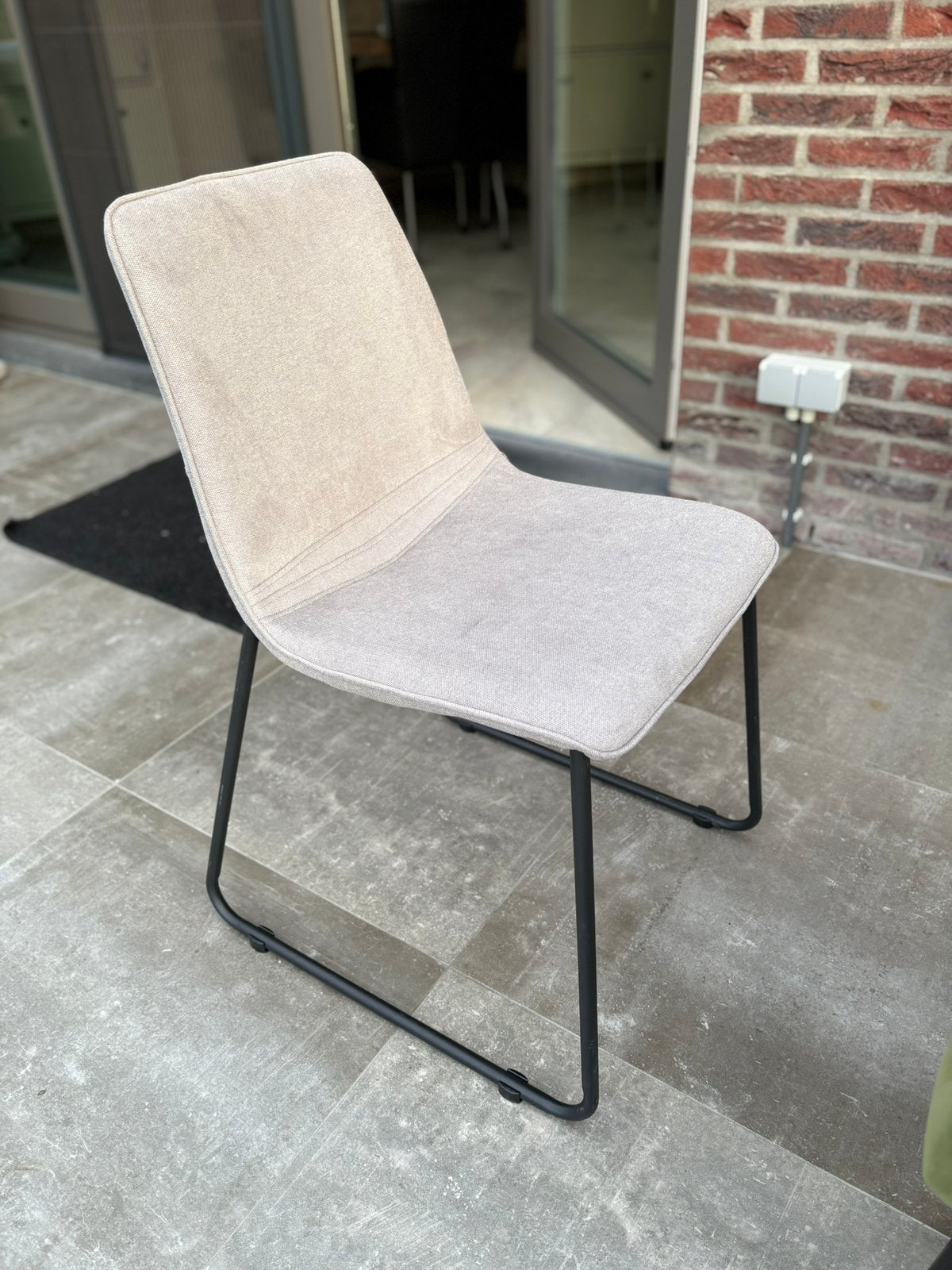 4x stoel grijs, Tuin en Terras, Ophalen, Zo goed als nieuw