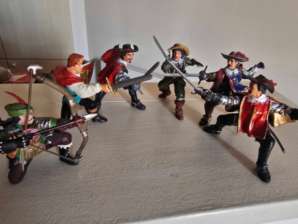 Schleich / Papo - Musketiers / Robin Hood lot van x6, Verzamelen, Ophalen of Verzenden, Zo goed als nieuw