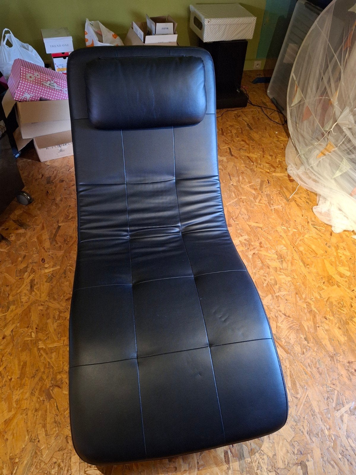 relaxstoel in goede staat, Enlèvement, Comme neuf, Cuir, Modern