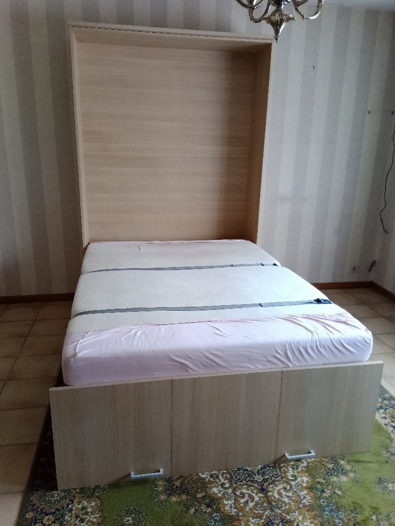 Bedkast, Beige, 140 cm, Enlèvement, Utilisé