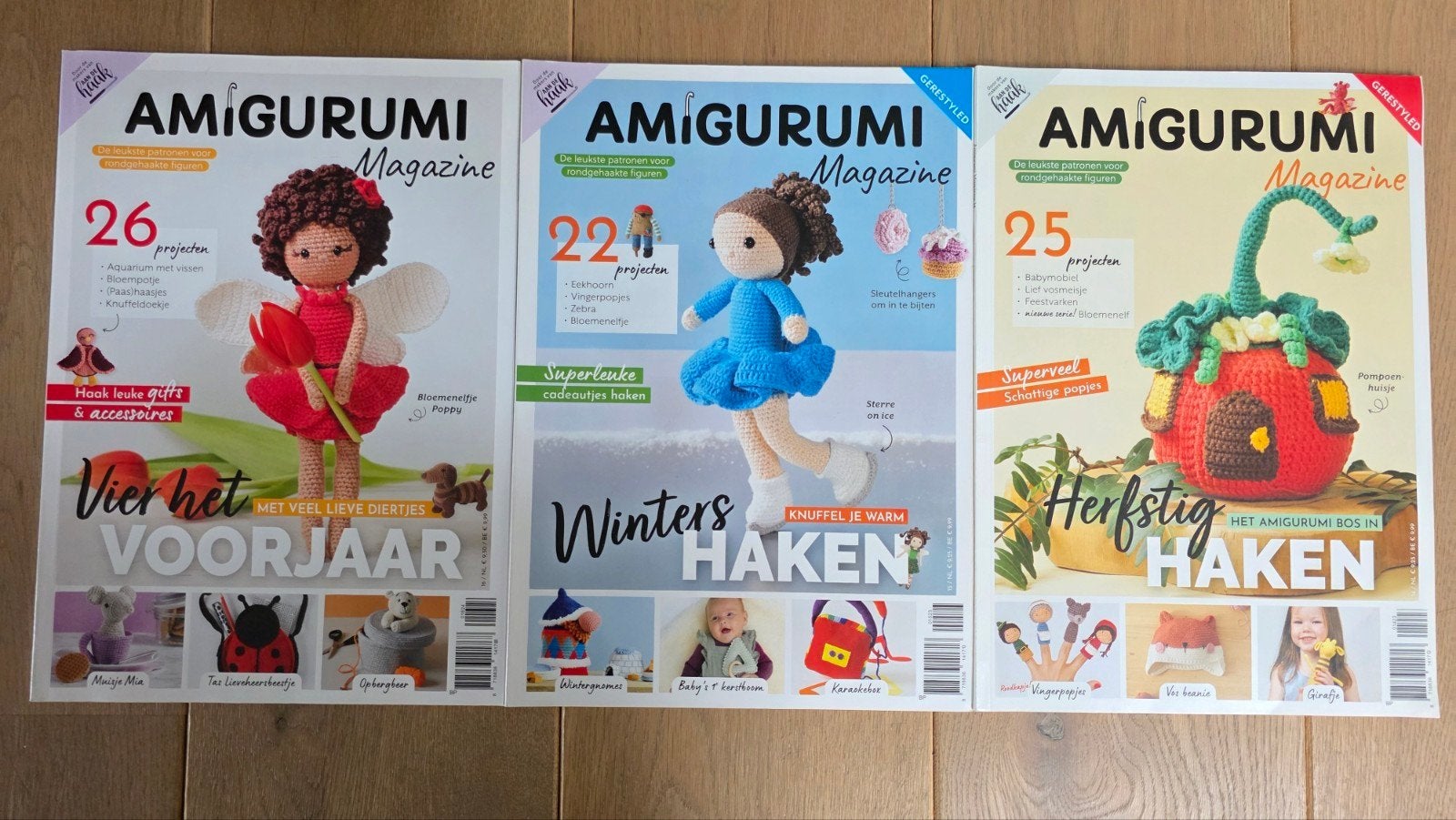 Drie magazines AMIGURUMI AAN DE HAAK NIEUW, Ophalen of Verzenden, Nieuw, Haken, Patroon of Boek