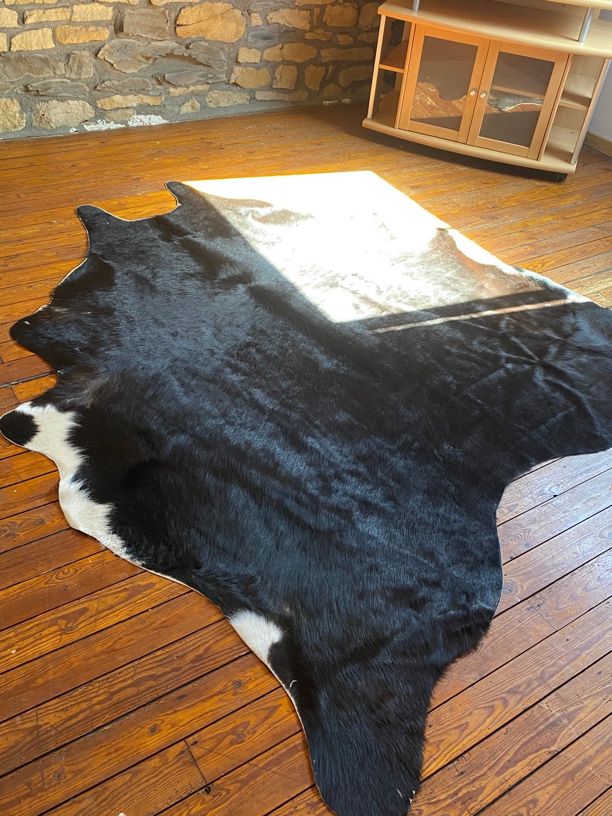 Tapis peau de vache, Maison & Meubles, Enlèvement, Comme neuf