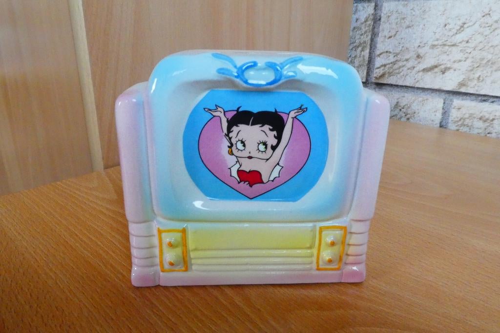 Betty Boop vintage spaarpot van keramiek, Vandor 1986., Ophalen of Verzenden, Nieuw, Mens