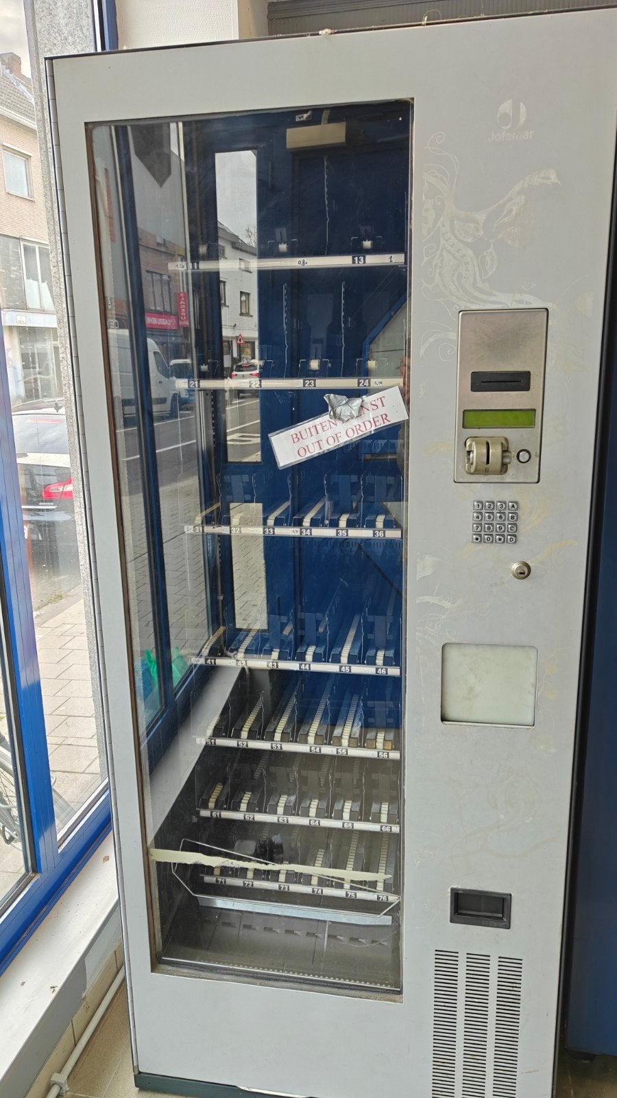 vending machine drankautomaat Jofemar voor onderdelen, Verzamelen, Ophalen, Gebruikt