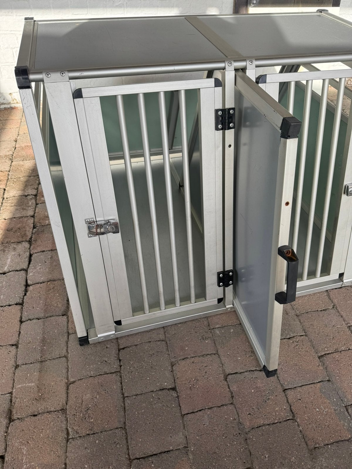 Honden bench aluminium, Dieren en Toebehoren, Ophalen, Zo goed als nieuw