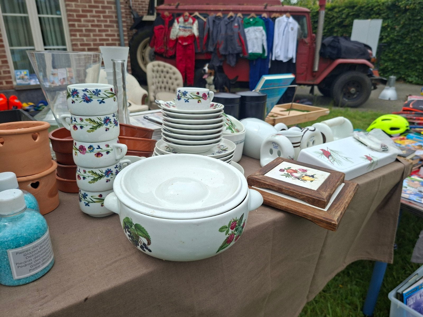 Groot lot porcelaine de paris, Diversen, Rommelmarktspullen, Ophalen
