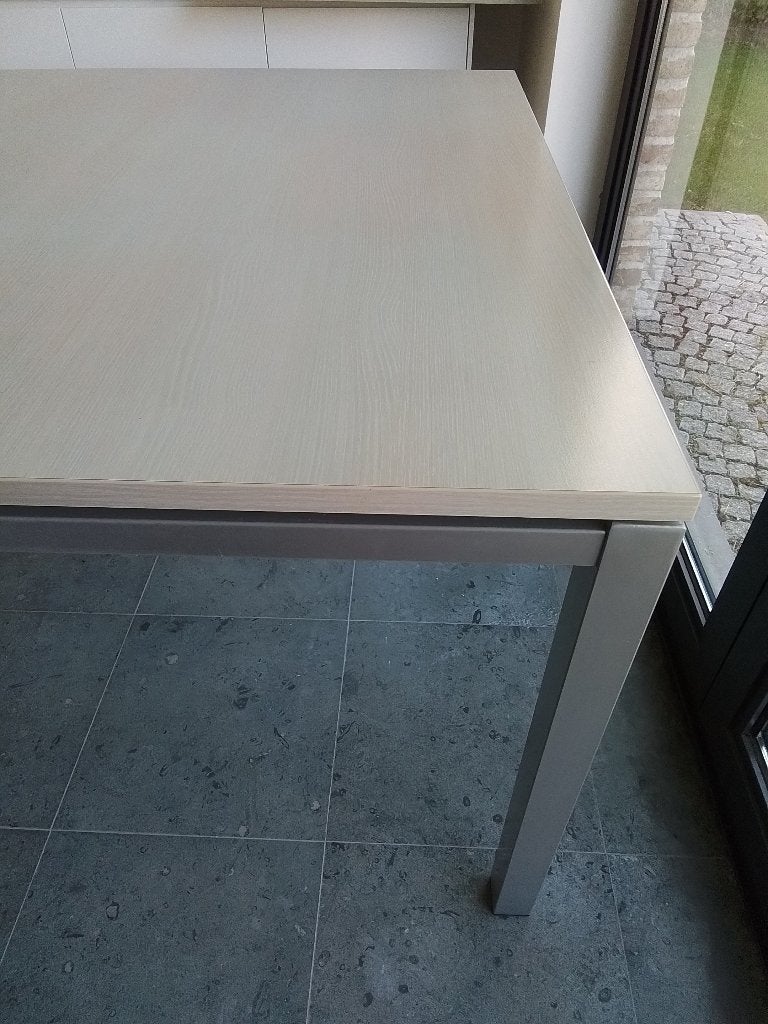 Eettafel 1,20mx1,20m, Ophalen, Gebruikt, Vierkant
