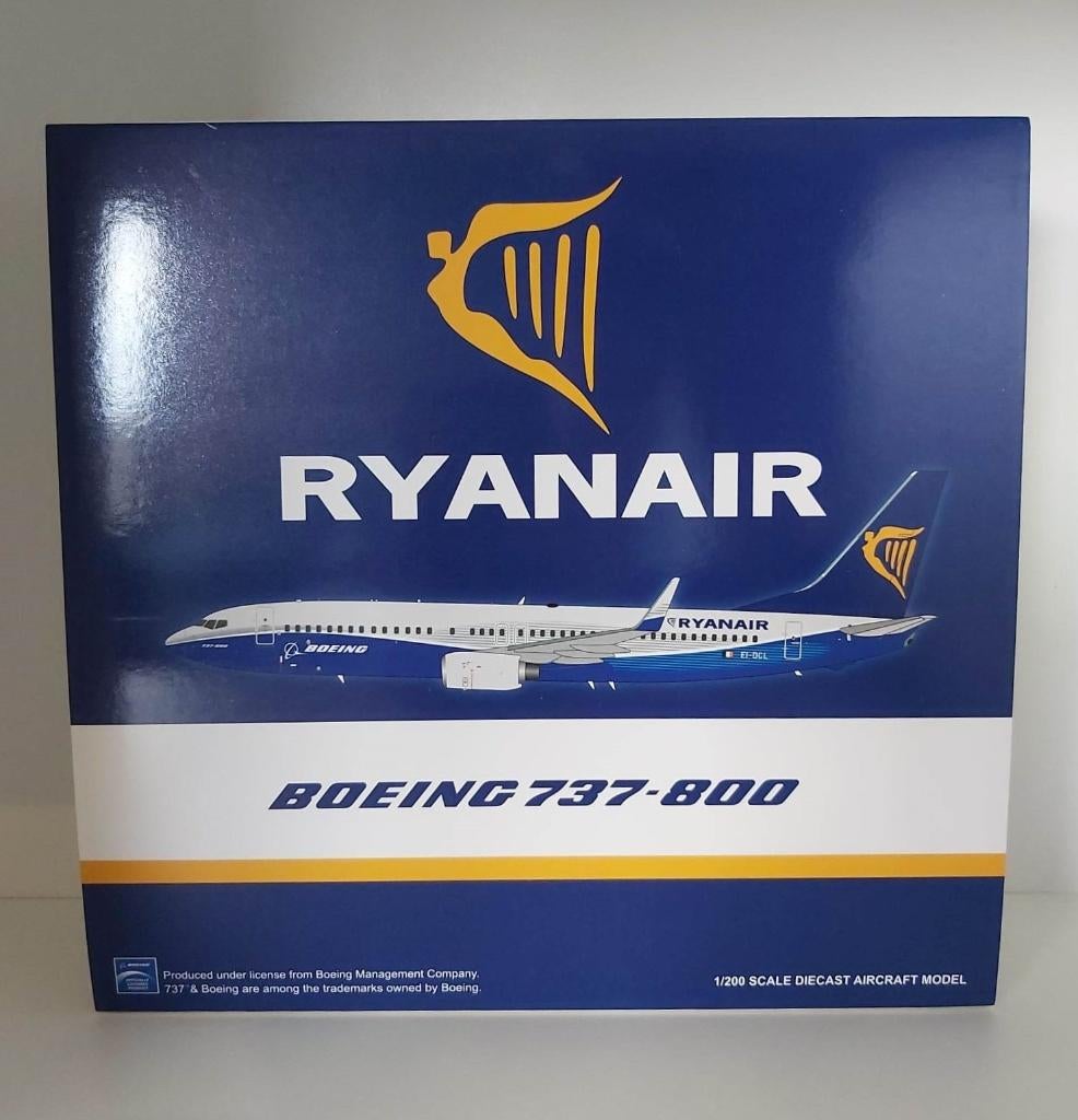 JC Wings Ryanair B737-800 Boeing House colour ‘Flaps Down’, Ophalen of Verzenden, Nieuw, Schaalmodel
