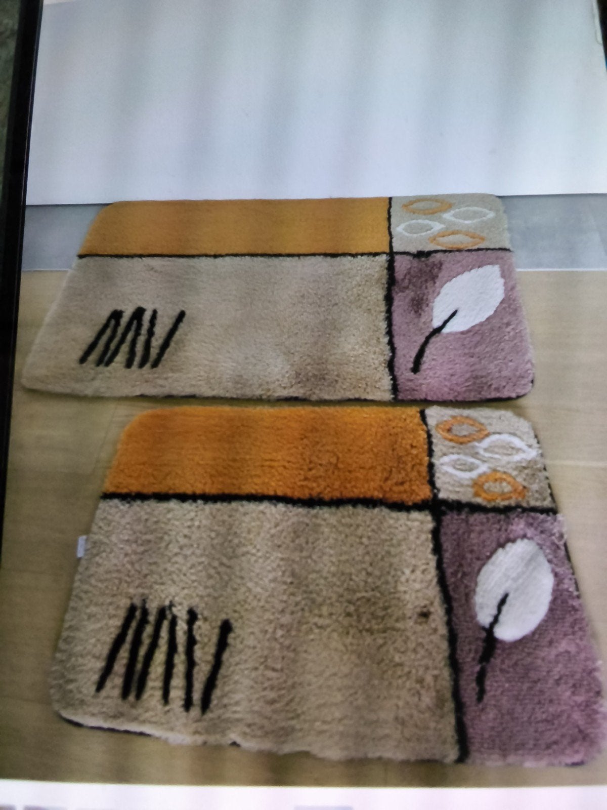 2 stuks badkamer tapijt, Ophalen