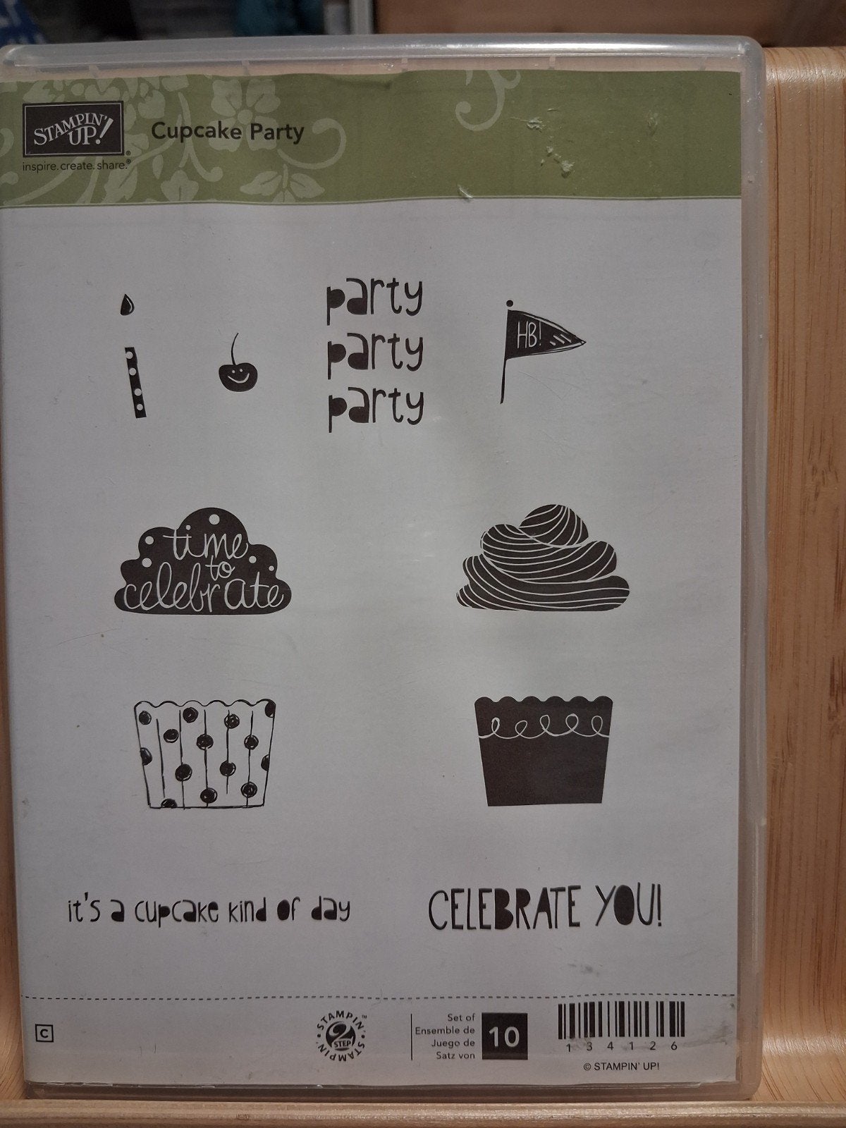 Stampin Up Stempelset Cupcake Party en bijhorende punch, Hobby en Vrije tijd, Stempelen, Ophalen