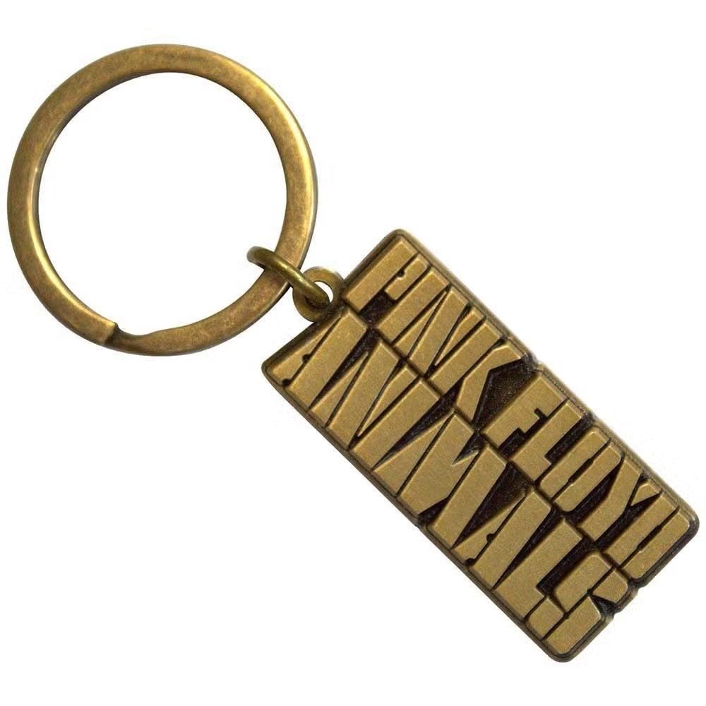Pink Floyd Animals Gold Text Logo Sleutelhanger off. merch., Enlèvement ou Envoi, Neuf