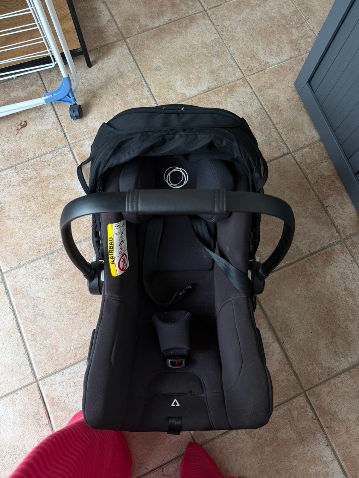 Autostoel Bugaboo Turtle Air  Black met Isofix Base 360, Ophalen, Zo goed als nieuw, Bugaboo