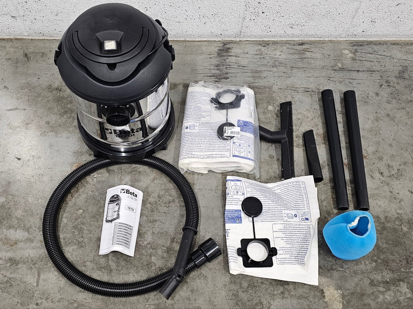Aspirateur solides/liquides Beta 1870l, Enlèvement, Comme neuf, Aspirateur industriel