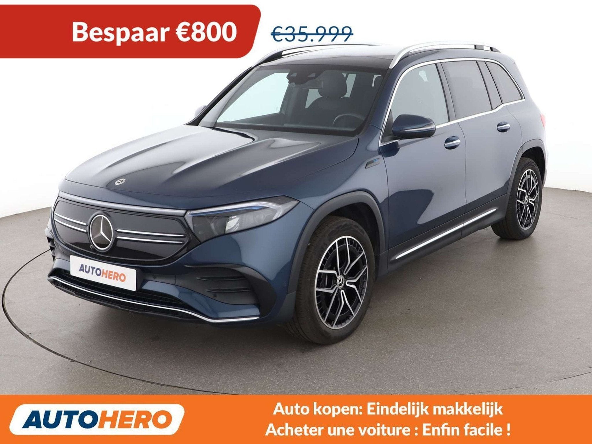 Mercedes-Benz EQB 300 300 4Matic AMG Line (bj 2022), Auto's, Automaat, 2175 kg, Gebruikt, Alcantara