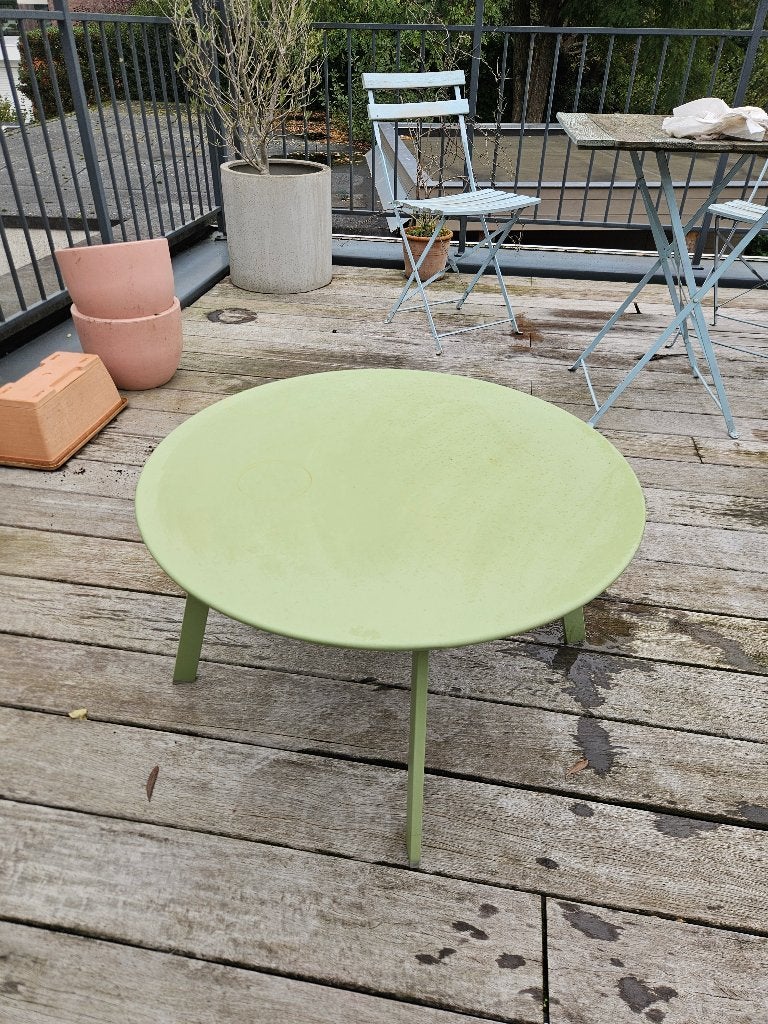 Tuin tafeltje, Tuin en Terras, Ophalen, Gebruikt, Rond, Metaal