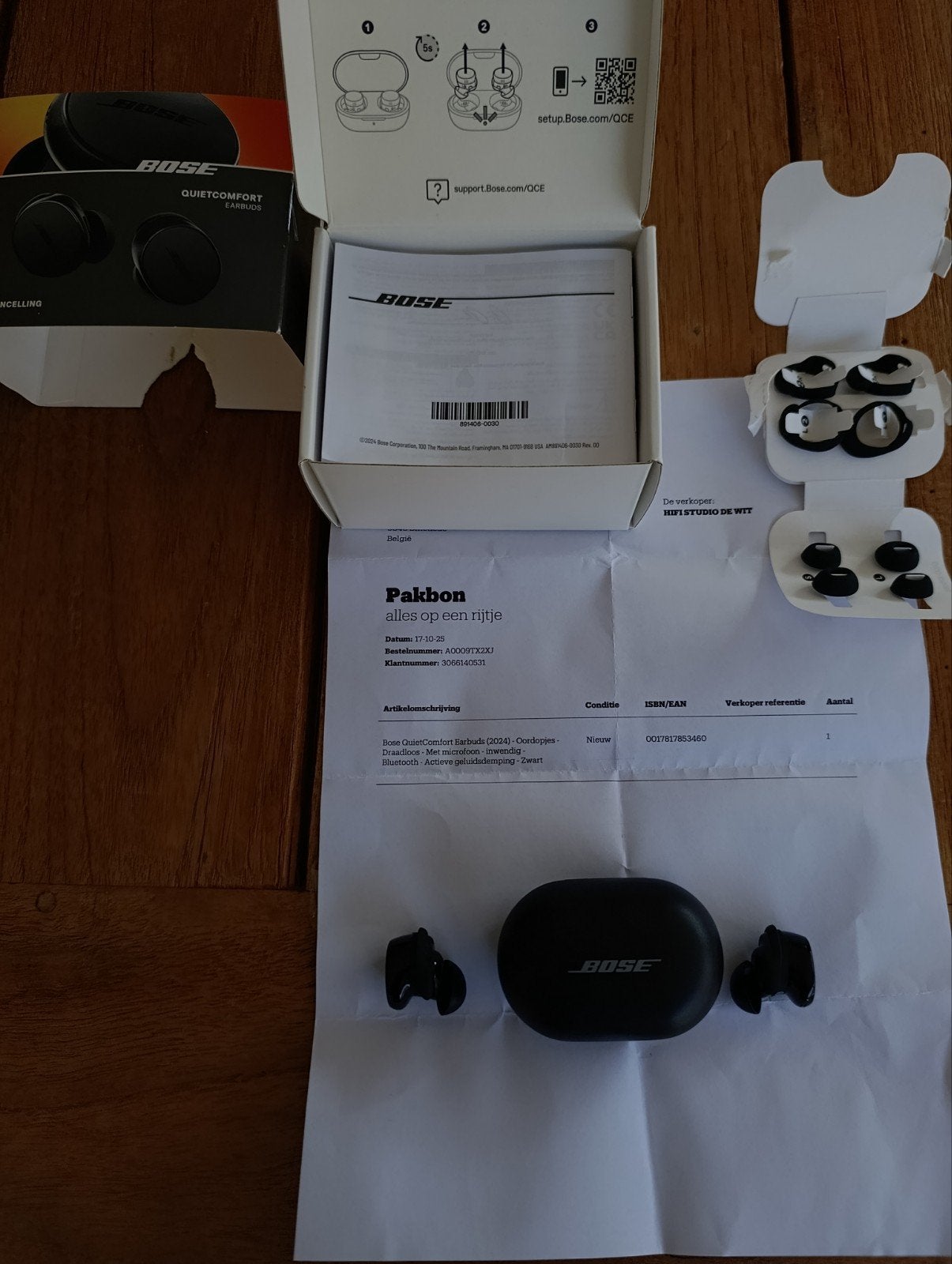 bose quitcomfort earbuds draadloos met microfoon., Telecommunicatie, Mobiele telefoons | Oordopjes, Ophalen