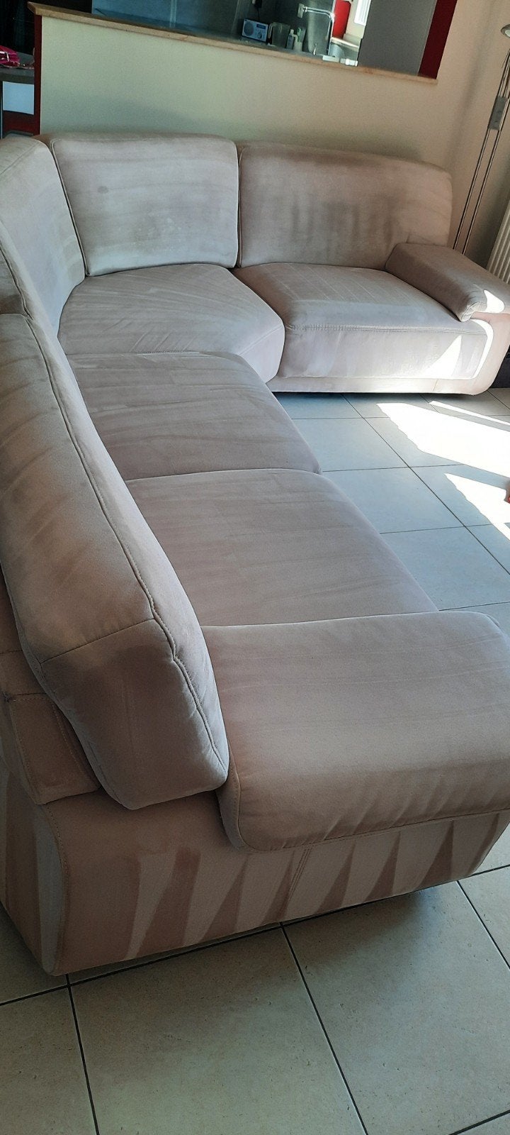 Canapé  d angle + pouf, Maison & Meubles, Canapés | Salons, Enlèvement