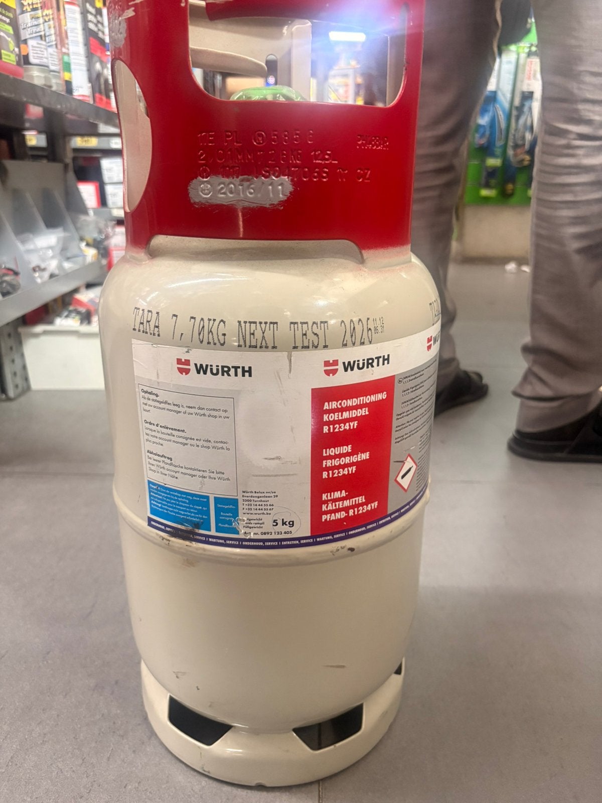 Bouteille de gaz réfrigérant Würth R1234yf 5 kg – Neuve, Enlèvement ou Envoi