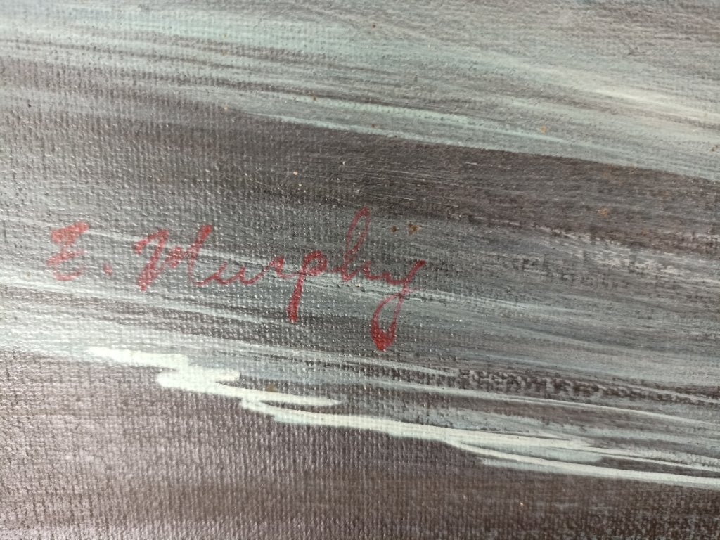 Peinture Marine avec cadre en bois, Antiquités & Art, Enlèvement, Bois, Certificat d'authenticité, Autre sujet