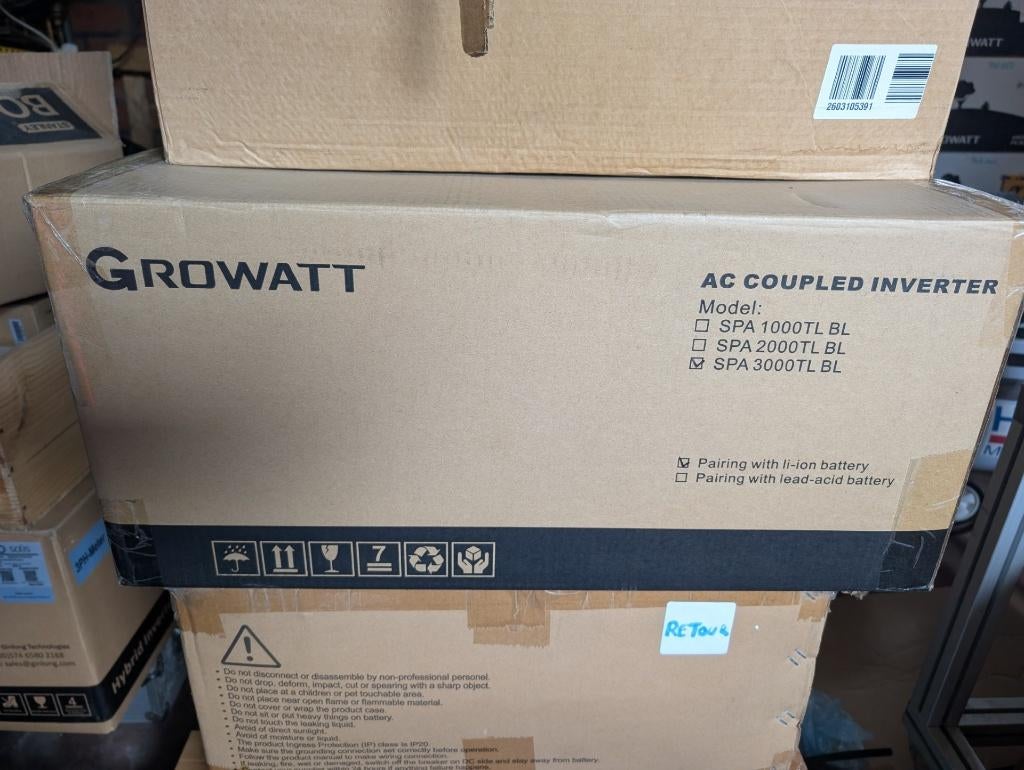 Growatt SPA 3000TL BL AC Coupled, Electroménager, Enlèvement, Reconditionné