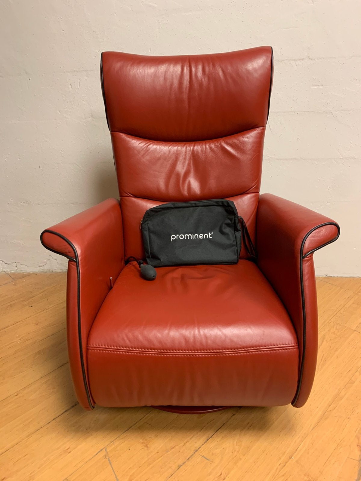 Relax fauteuil zetel, merk Prominent. Met garantie., Enlèvement, Comme neuf, Rouge, Cuir
