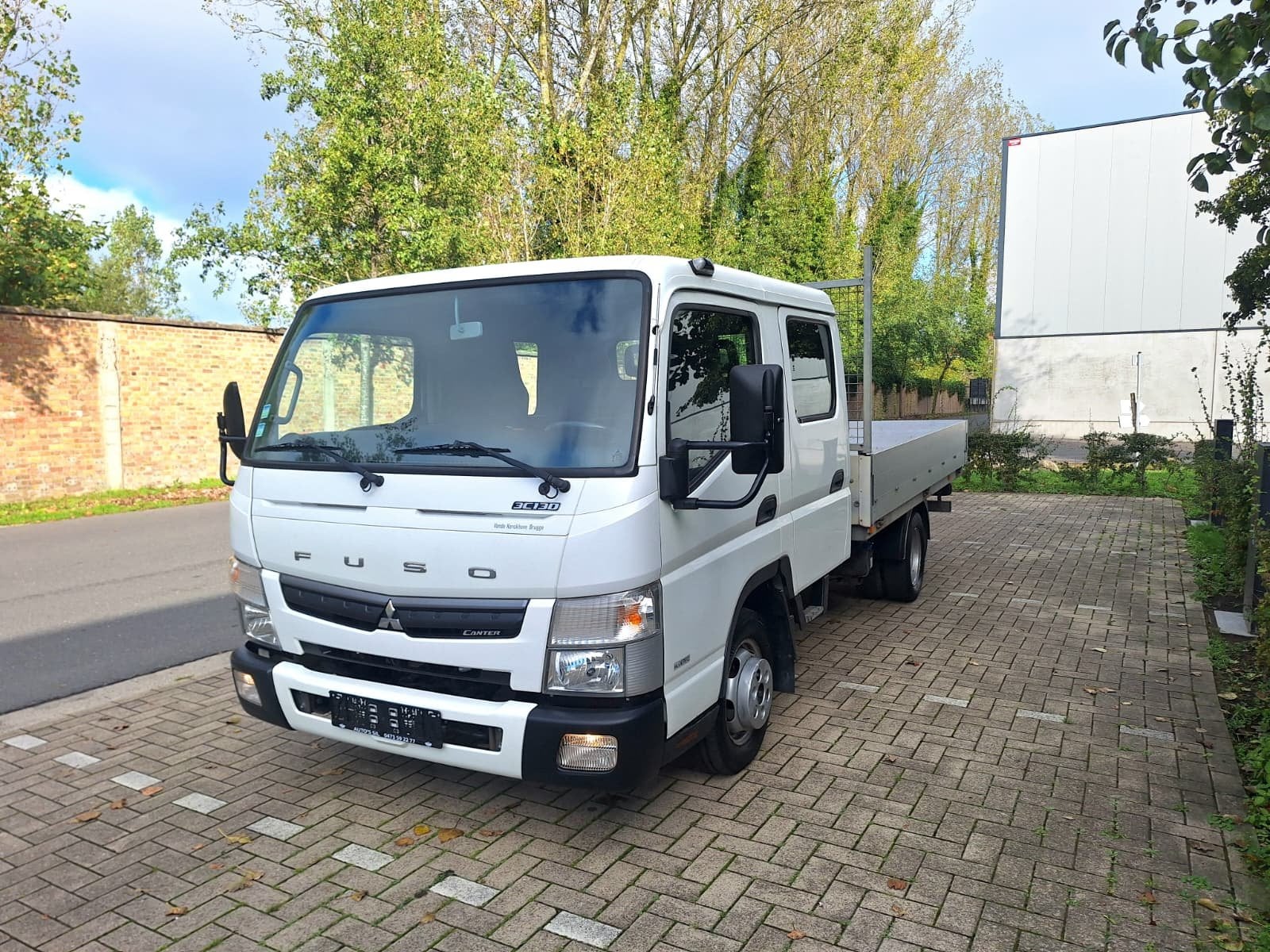 Fuso Canter 3.0D | Open laadbak | Dubbele cabine, Autos, Achat, Entreprise, 2626 kg, Noir