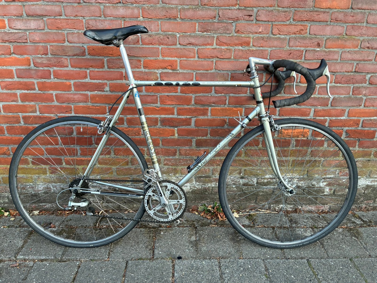 Norta zilverkleurige koersfiets, 28 inch, Gebruikt, 53 tot 57 cm, Ophalen