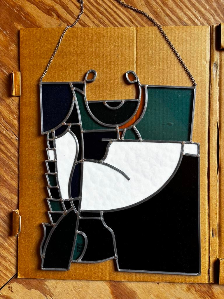 Glas-in-lood raam Joost Wyseur, Antiek en Kunst, Ophalen