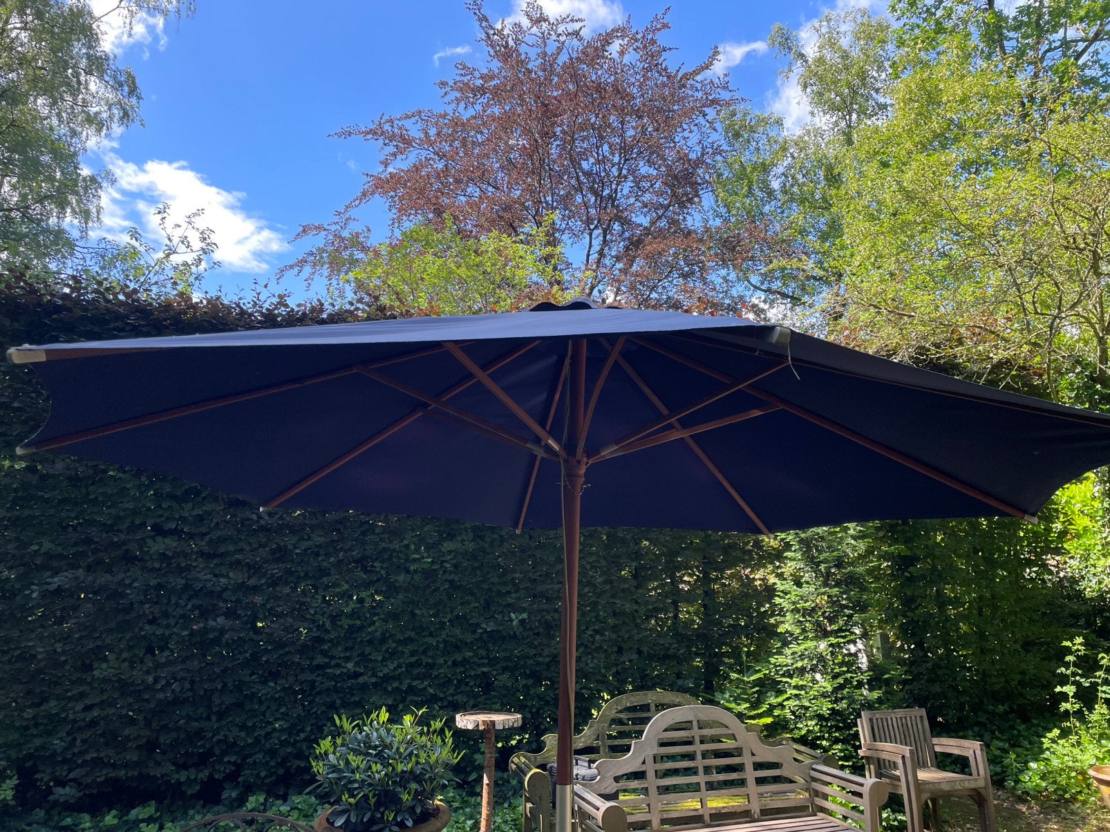 Parasol, Jardin & Terrasse, Parasols, Enlèvement, Utilisé, 1 à 2 mètres, Parasol sur pied