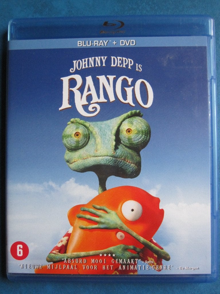 Rango (2011) Blu-Ray (2 disques), CD & DVD, Blu-ray, À partir de 6 ans, Enlèvement ou Envoi, Dessins animés et Film d'animation